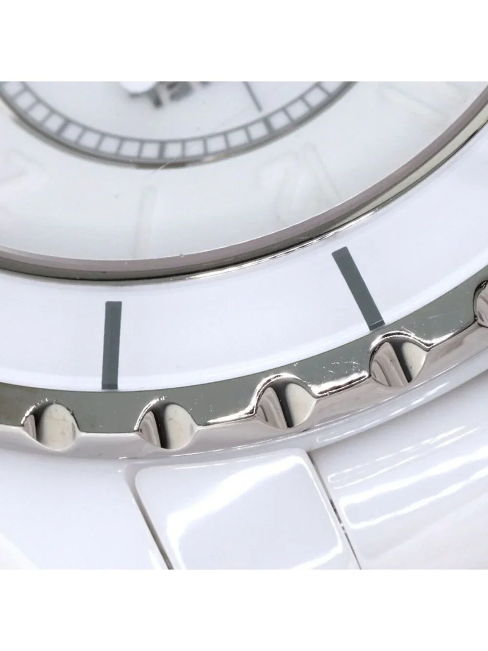 Chanel White Phantom 38 Watch Ceramic